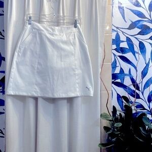 NWT Women’s White Puma 18” Pounce Bright White Golf Skort Size Small